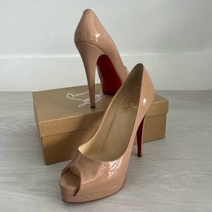 Christian Louboutin Nude Stiletto Heels